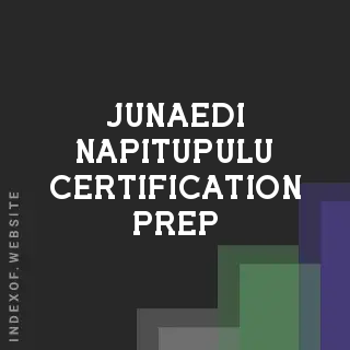 Junaedi Napitupulu Certification Prep | Indexof