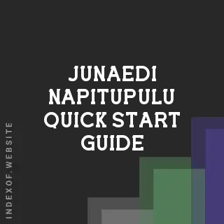 Junaedi Napitupulu Quick Start Guide | Indexof