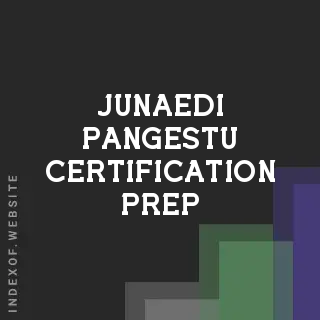 Junaedi Pangestu Certification Prep | Indexof