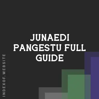 Junaedi Pangestu Full Guide | Indexof