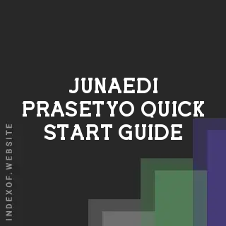 Junaedi Prasetyo Quick Start Guide | Indexof