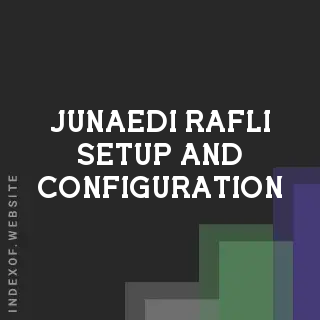 Junaedi Rafli Setup and Configuration | Indexof