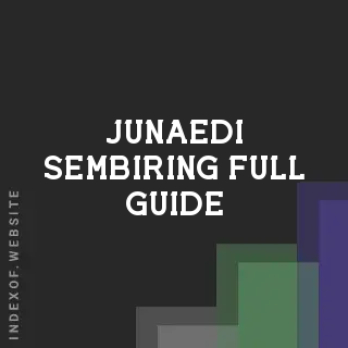 Junaedi Sembiring Full Guide | Indexof