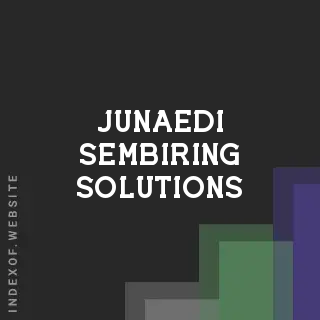Junaedi Sembiring Solutions | Indexof
