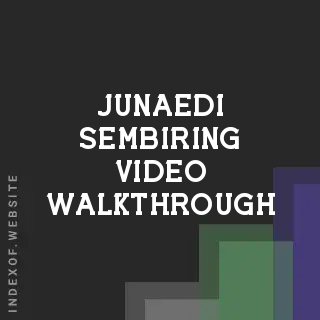 Junaedi Sembiring Video Walkthrough | Indexof