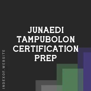 Junaedi Tampubolon Certification Prep | Indexof