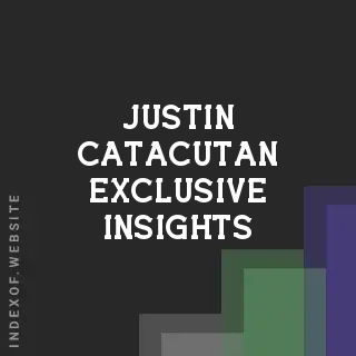 Justin Catacutan Exclusive Insights | Indexof