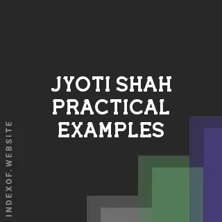 Jyoti Shah Practical Examples | Indexof