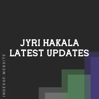 Jyri Hakala Latest Updates | Indexof