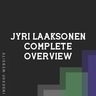 Jyri Laaksonen Complete Overview | Indexof