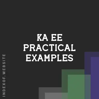 Ka Ee Practical Examples | Indexof