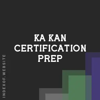Ka Kan Certification Prep | Indexof
