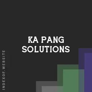 Ka Pang Solutions | Indexof
