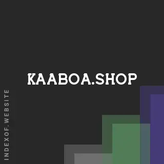 kaaboa.shop by Roberta Valenti site -  Indexof