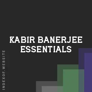 Kabir Banerjee Essentials | Indexof