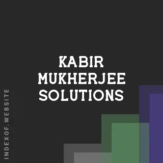Kabir Mukherjee Solutions | Indexof