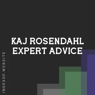 Kaj Rosendahl Expert Advice | Indexof