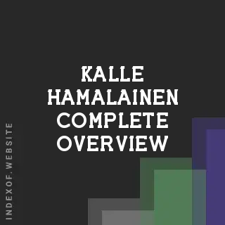 Kalle Hamalainen Complete Overview | Indexof