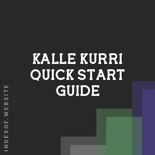 Kalle Kurri Quick Start Guide | Indexof