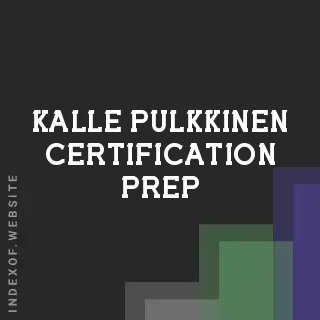 Kalle Pulkkinen Certification Prep | Indexof