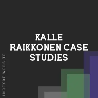 Kalle Raikkonen Case Studies | Indexof