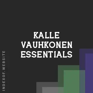 Kalle Vauhkonen Essentials | Indexof