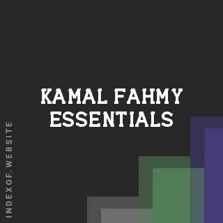 Kamal Fahmy Essentials | Indexof