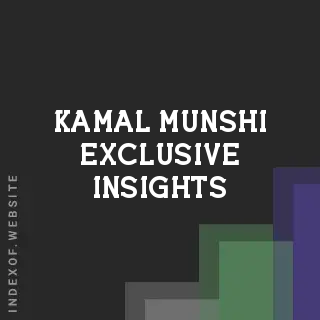 Kamal Munshi Exclusive Insights | Indexof