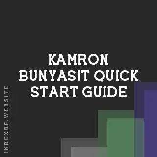 Kamron Bunyasit Quick Start Guide | Indexof