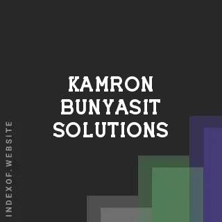 Kamron Bunyasit Solutions | Indexof