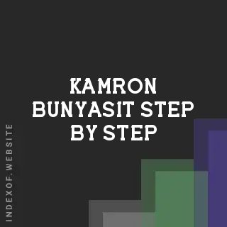 Kamron Bunyasit Step-by-Step | Indexof