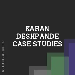 Karan Deshpande Case Studies | Indexof
