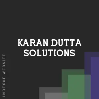 Karan Dutta Solutions | Indexof