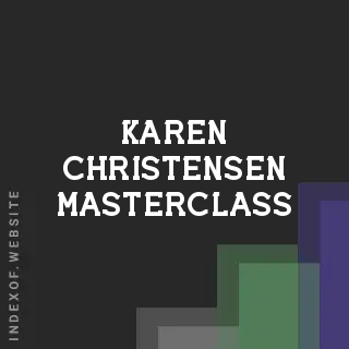 Karen Christensen Masterclass | Indexof
