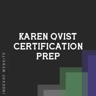 Karen Qvist Certification Prep | Indexof