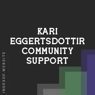 Kari Eggertsdottir Community Support | Indexof