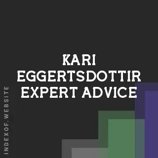 Kari Eggertsdottir Expert Advice | Indexof