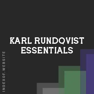 Karl Rundqvist Essentials | Indexof