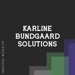 Karline Bundgaard Solutions | Indexof