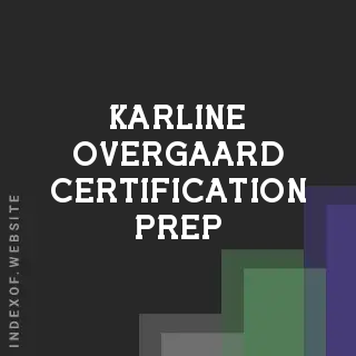 Karline Overgaard Certification Prep | Indexof