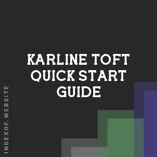 Karline Toft Quick Start Guide | Indexof