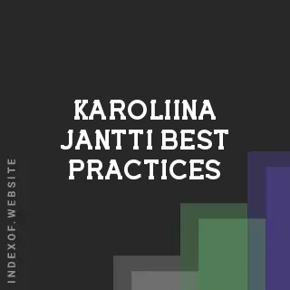 Karoliina Jantti Best Practices | Indexof