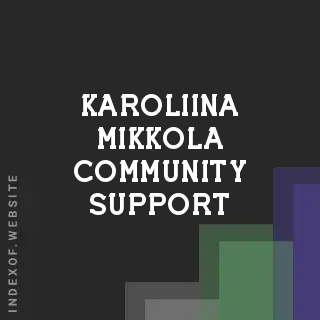 Karoliina Mikkola Community Support | Indexof