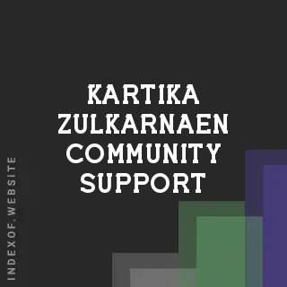 Kartika Zulkarnaen Community Support | Indexof