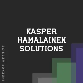 Kasper Hamalainen Solutions | Indexof