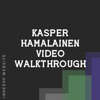 Kasper Hamalainen Video Walkthrough | Indexof