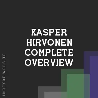 Kasper Hirvonen Complete Overview | Indexof