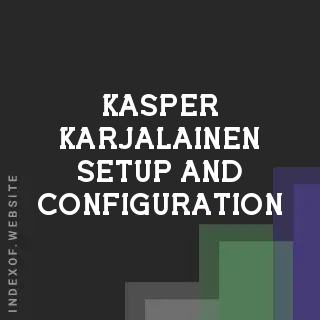 Kasper Karjalainen Setup and Configuration | Indexof