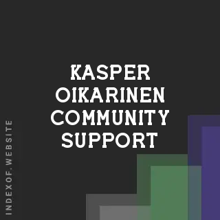 Kasper Oikarinen Community Support | Indexof