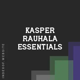 Kasper Rauhala Essentials | Indexof